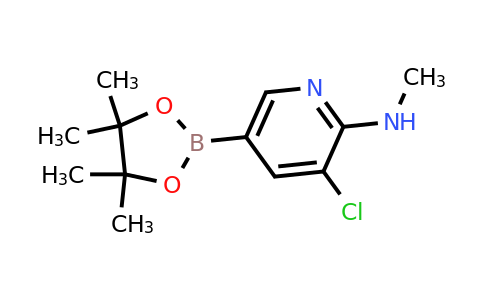 CAS 1257432-01-1 | 3-Chloro-N-methyl-5-(4,4,5,5-tetramethyl-1,3,2-dioxaborolan-2-YL)pyridin-2-amine