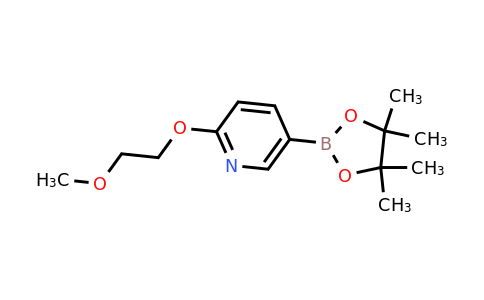 CAS 1257553-79-9 | 2-(2-Methoxyethoxy)-5-(4,4,5,5-tetramethyl-1,3,2-dioxaborolan-2-YL)pyridine