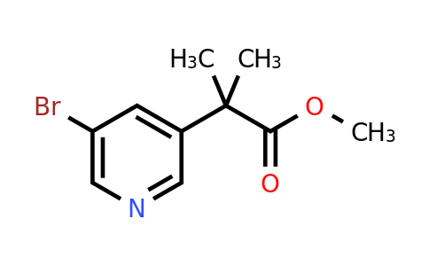 CAS 1257554-79-2 | methyl 2-(5-bromopyridin-3-yl)-2-methylpropanoate