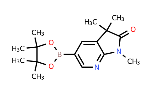 CAS 1257554-80-5 | 1,3,3-Trimethyl-5-(4,4,5,5-tetramethyl-1,3,2-dioxaborolan-2-yl)-1H-pyrrolo[2,3-b]pyridin-2(3H)-one