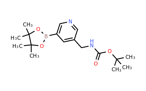 CAS 1257554-93-0 | tert-Butyl ((5-(4,4,5,5-tetramethyl-1,3,2-dioxaborolan-2-yl)pyridin-3-yl)methyl)carbamate