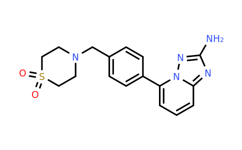 CAS 1257705-09-1 | 5-[4-[(1,1-dioxo-1,4-thiazinan-4-yl)methyl]phenyl]-[1,2,4]triazolo[1,5-a]pyridin-2-amine