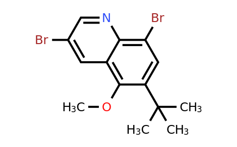 CAS 1257832-13-5 | 3,8-Dibromo-6-(tert-butyl)-5-methoxyquinoline