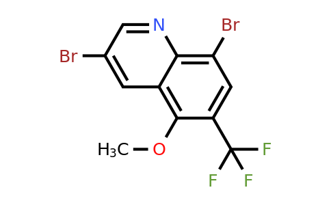CAS 1257832-31-7 | 3,8-Dibromo-5-methoxy-6-(trifluoromethyl)quinoline