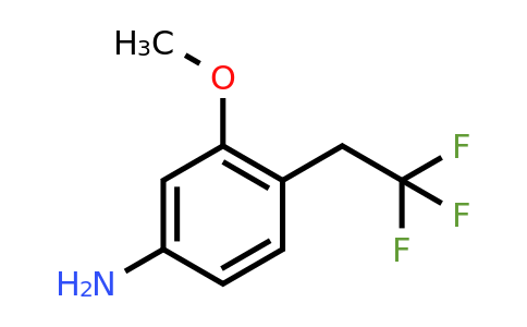 CAS 1257832-55-5 | 3-Methoxy-4-(2,2,2-trifluoroethyl)aniline
