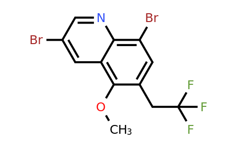 CAS 1257832-59-9 | 3,8-Dibromo-5-methoxy-6-(2,2,2-trifluoroethyl)quinoline