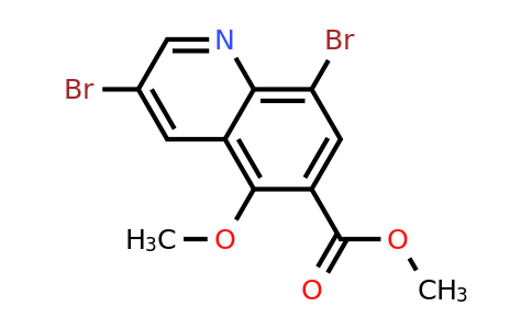 CAS 1257833-16-1 | Methyl 3,8-dibromo-5-methoxyquinoline-6-carboxylate