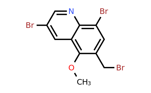 CAS 1257833-20-7 | 3,8-Dibromo-6-(bromomethyl)-5-methoxyquinoline