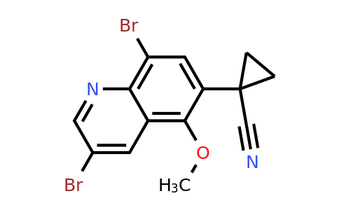 CAS 1257833-25-2 | 1-(3,8-Dibromo-5-methoxyquinolin-6-yl)cyclopropanecarbonitrile