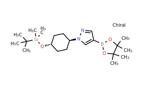 CAS 1257997-17-3 | 1-[trans-4-[(tert-butyldimethylsilyl)oxy]cyclohexyl]-4-(4,4,5,5-tetramethyl-1,3,2-dioxaborolan-2-yl)-1H-pyrazole