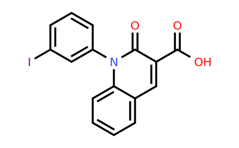 CAS 1258152-07-6 | 1-(3-Iodophenyl)-2-oxo-1,2-dihydroquinoline-3-carboxylic acid
