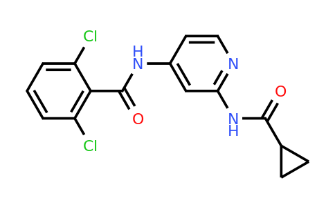 CAS 1258292-64-6 | 2,6-Dichloro-N-(2-(cyclopropanecarboxamido)pyridin-4-yl)benzamide