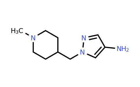 CAS 1258558-29-0 | 1-((1-Methylpiperidin-4-yl)methyl)-1H-pyrazol-4-amine