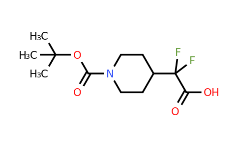 CAS 1258638-62-8 | 2-{1-[(tert-butoxy)carbonyl]piperidin-4-yl}-2,2-difluoroacetic acid