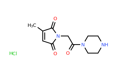 CAS 1258639-85-8 | 3-Methyl-1-[2-oxo-2-(piperazin-1-yl)ethyl]-2,5-dihydro-1H-pyrrole-2,5-dione hydrochloride
