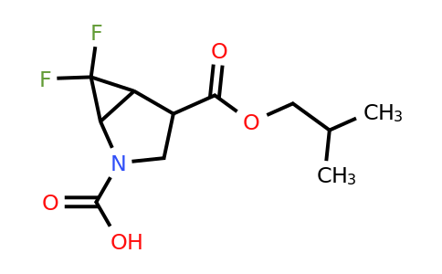 CAS 1258639-92-7 | 6,6-difluoro-4-[(2-methylpropoxy)carbonyl]-2-azabicyclo[3.1.0]hexane-2-carboxylic acid