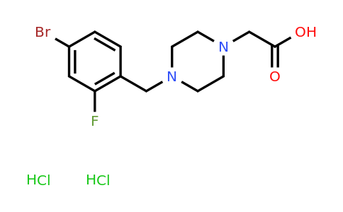 CAS 1258640-20-8 | 2-{4-[(4-bromo-2-fluorophenyl)methyl]piperazin-1-yl}acetic acid dihydrochloride