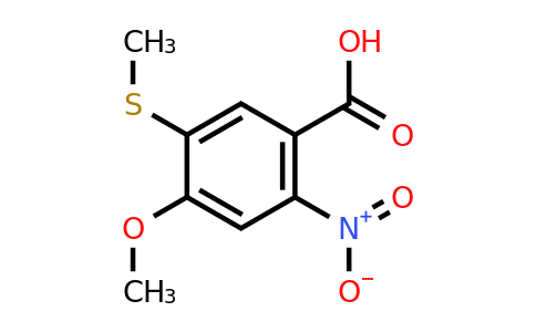 CAS 1258640-38-8 | 4-Methoxy-5-(methylsulfanyl)-2-nitrobenzoic acid
