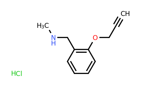CAS 1258640-56-0 | Methyl({[2-(prop-2-yn-1-yloxy)phenyl]methyl})amine hydrochloride