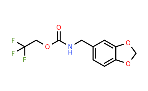 CAS 1258640-81-1 | 2,2,2-Trifluoroethyl N-(2H-1,3-benzodioxol-5-ylmethyl)carbamate