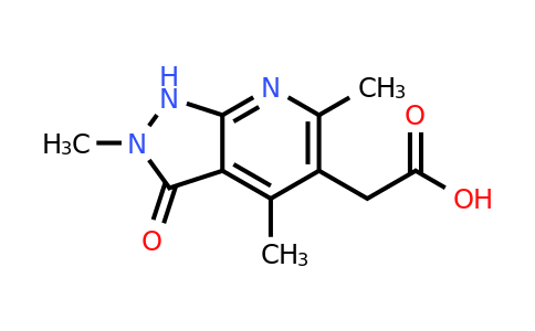 CAS 1258641-03-0 | 2-{2,4,6-trimethyl-3-oxo-1H,2H,3H-pyrazolo[3,4-b]pyridin-5-yl}acetic acid