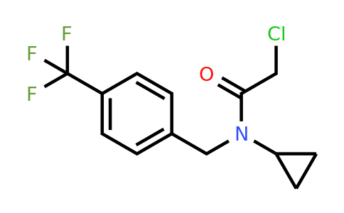 CAS 1258641-07-4 | 2-Chloro-N-cyclopropyl-N-{[4-(trifluoromethyl)phenyl]methyl}acetamide