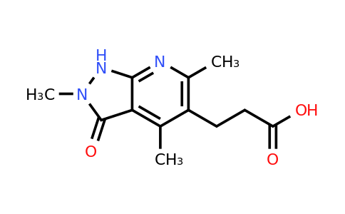 CAS 1258641-48-3 | 3-{2,4,6-trimethyl-3-oxo-1H,2H,3H-pyrazolo[3,4-b]pyridin-5-yl}propanoic acid