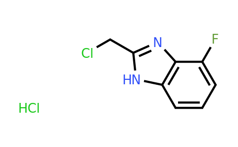 CAS 1258649-53-4 | 2-(Chloromethyl)-4-fluoro-1H-1,3-benzodiazole hydrochloride