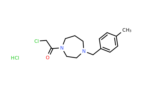 CAS 1258649-61-4 | 2-Chloro-1-{4-[(4-methylphenyl)methyl]-1,4-diazepan-1-yl}ethan-1-one hydrochloride