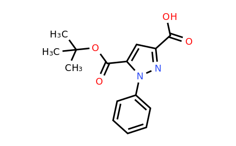 CAS 1258649-71-6 | 5-[(tert-Butoxy)carbonyl]-1-phenyl-1H-pyrazole-3-carboxylic acid