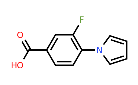 CAS 1258649-91-0 | 3-Fluoro-4-(1H-pyrrol-1-yl)benzoic acid