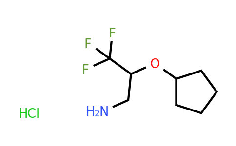 CAS 1258650-21-3 | [(3-Amino-1,1,1-trifluoropropan-2-yl)oxy]cyclopentane hydrochloride