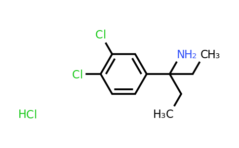 CAS 1258650-33-7 | 3-(3,4-Dichlorophenyl)pentan-3-amine hydrochloride