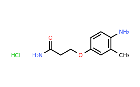 CAS 1258650-76-8 | 3-(4-Amino-3-methylphenoxy)propanamide hydrochloride