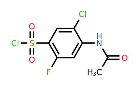 CAS 1258651-40-9 | 5-Chloro-4-acetamido-2-fluorobenzene-1-sulfonyl chloride