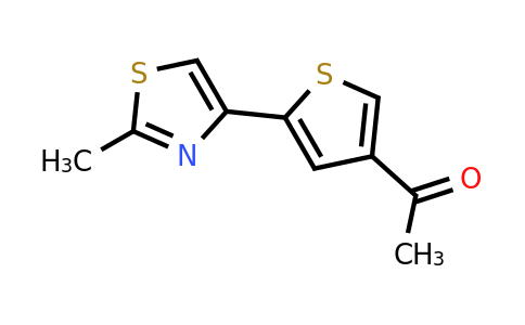 CAS 1258651-53-4 | 1-[5-(2-Methyl-1,3-thiazol-4-yl)thiophen-3-yl]ethan-1-one