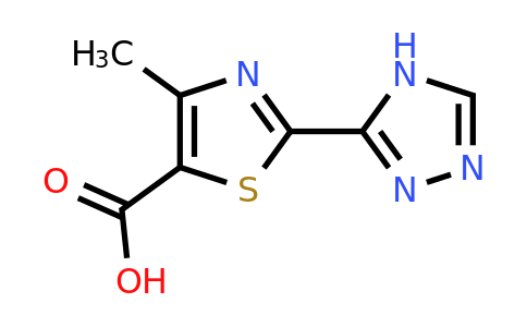 CAS 1258651-75-0 | 4-Methyl-2-(4H-1,2,4-triazol-3-yl)-1,3-thiazole-5-carboxylic acid