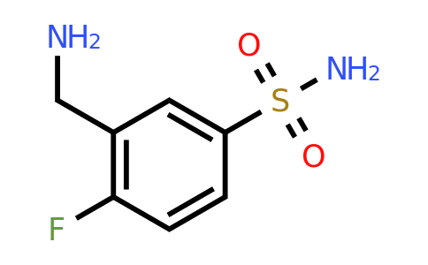 CAS 1258651-77-2 | 3-(Aminomethyl)-4-fluorobenzene-1-sulfonamide