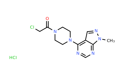 CAS 1258651-81-8 | 2-Chloro-1-(4-{1-methyl-1H-pyrazolo[3,4-d]pyrimidin-4-yl}piperazin-1-yl)ethan-1-one hydrochloride
