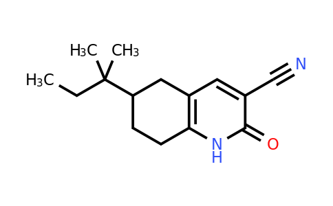 CAS 1258651-98-7 | 6-(2-Methylbutan-2-yl)-2-oxo-1,2,5,6,7,8-hexahydroquinoline-3-carbonitrile