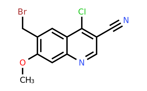 CAS 1259017-81-6 | 6-(Bromomethyl)-4-chloro-7-methoxyquinoline-3-carbonitrile