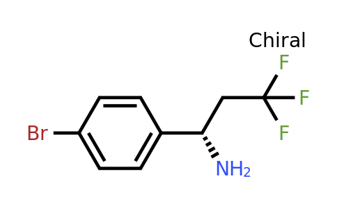CAS 1259600-15-1 | (1S)-1-(4-bromophenyl)-3,3,3-trifluoropropan-1-amine