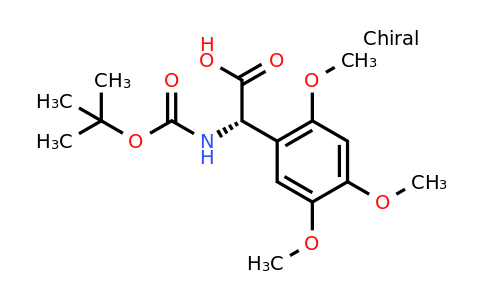 CAS 1259685-37-4 | (2S)-2-[(Tert-butoxy)carbonylamino]-2-(2,4,5-trimethoxyphenyl)acetic acid