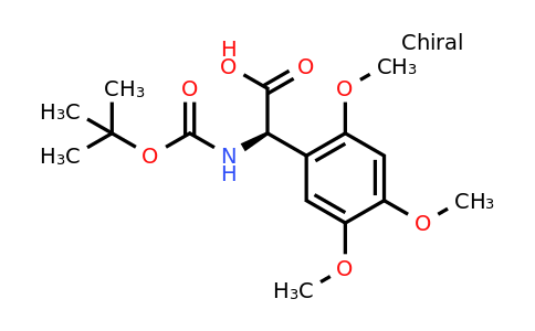 CAS 1259771-43-1 | (2R)-2-[(Tert-butoxy)carbonylamino]-2-(2,4,5-trimethoxyphenyl)acetic acid