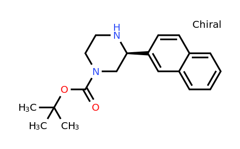 CAS 1259860-37-1 | (S)-3-Naphthalen-2-YL-piperazine-1-carboxylic acid tert-butyl ester
