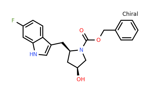 CAS 1260251-22-6 | benzyl (2R,4S)-2-[(6-fluoro-1H-indol-3-yl)methyl]-4-hydroxypyrrolidine-1-carboxylate