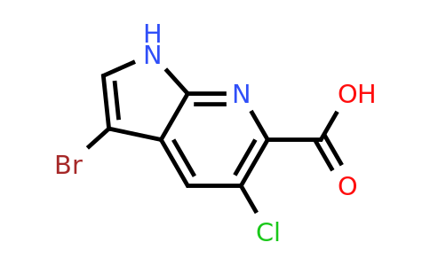 CAS 1260381-37-0 | 3-bromo-5-chloro-1H-pyrrolo[2,3-b]pyridine-6-carboxylic acid