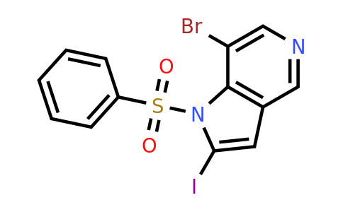 CAS 1260382-08-8 | 7-bromo-2-iodo-1-(phenylsulfonyl)-1H-pyrrolo[3,2-c]pyridine