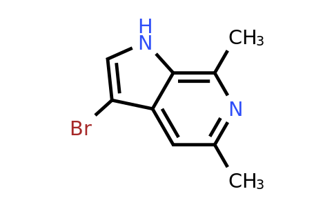 CAS 1260382-63-5 | 3-bromo-5,7-dimethyl-1H-pyrrolo[2,3-c]pyridine