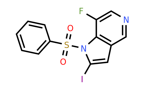 CAS 1260382-68-0 | 7-fluoro-2-iodo-1-(phenylsulfonyl)-1H-pyrrolo[3,2-c]pyridine